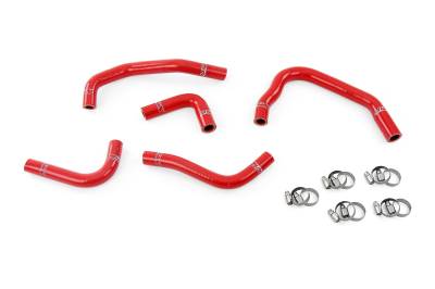 HPS Performance - HPS 57-1285H Red Red Heater Coolant Hose Kit for 12-17 Jeep Wrangler JK 3.6