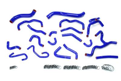 HPS Performance - HPS 57-1709-BLUE Blue Radiator/Heater Coolant Hose Kit for 17-20 Lexus LX570 V8