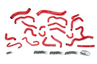 HPS Performance - HPS 57-1709 Red Red Radiator/Heater Coolant Hose Kit for 17-20 Lexus LX570 V8