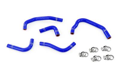 HPS Performance - HPS 57-1285H-BLUE Blue Heater Coolant Hose Kit for 12-17 Jeep Wrangler JK 3.6
