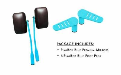 Steinjager - Steinjager Door Mirror/Foot Peg Set-Playboy Blue for Jeep JK J0043849