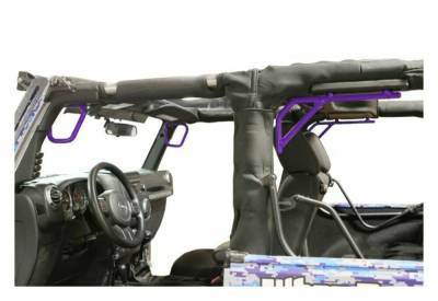 Steinjager - Steinjager Front/Rear Rigid Grab Handles-Purple for Jeep JK 2DR J0044770