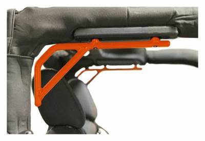 Steinjager - Steinjager Rear Rigid Grab Handles-Fluorescent Orange for Jeep JK 2DR J0043495