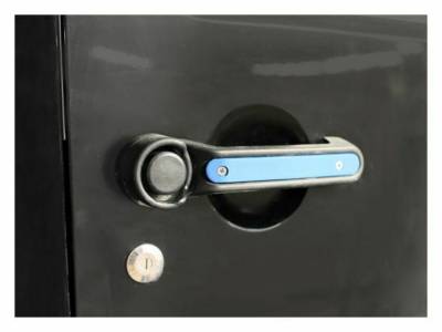 Steinjager - Steinjager Outer Door Handle Trim-Playboy Blue 5pc. Kit for Jeep JK J0044810