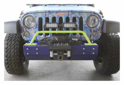 Steinjager - Steinjager Front Bumper Light Bar Bracket-Gecko Green for Wrangler JK J0046850