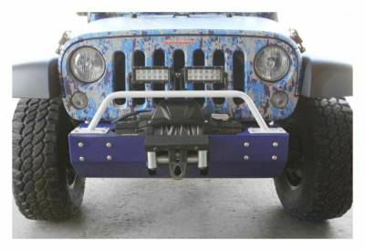 Steinjager - Steinjager Front Bumper Light Bar Bracket-Cloud White for Wrangler JK J0046853