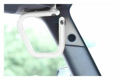 Steinjager - Steinjager Front Rigid Style Grab Handles-Cloud White for Jeep JK J0043592