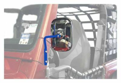 Steinjager - Steinjager A-Pillar Mount Side Mirror Kit-SW Blue for Wrangler TJ J0047284