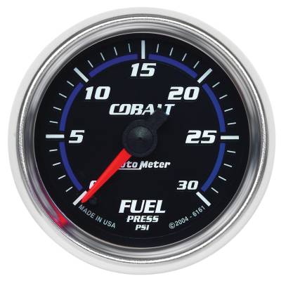 AutoMeter - AutoMeter 6161 Cobalt Fuel Pressure Gauge 0-30 PSI 2-1/16" Stepper Motor
