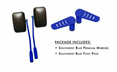 Steinjager - Steinjager Door Mirror/Foot Peg Set-Southwest Blue for Jeep JK J0043852