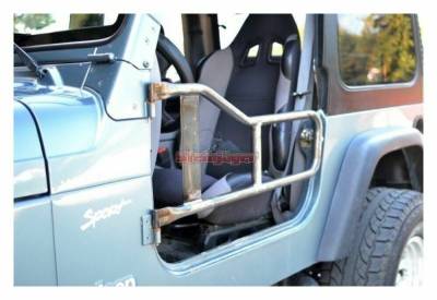 Steinjager - Steinjager Front Tubular Trail Doors-Bare for Wrangler TJ J0041331