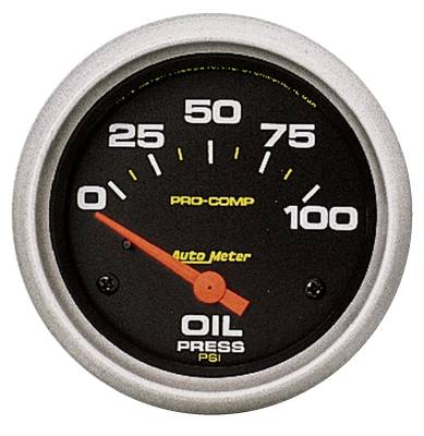 AutoMeter - AutoMeter 5427 Air Core Pro-Comp Electric Oil Pressure Gauge 0-100PSI 2-5/8"