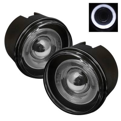 Spyder Auto - Spyder Auto 5021489 Black/Smoke Halo Projector Fog Lights for Chrysler/Dodge