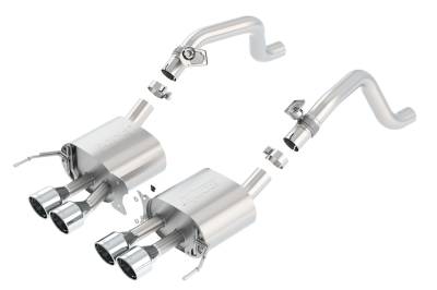 Borla - Borla 11862 S-Type Rear Section Exhaust for 14-16 Chevy Corvette