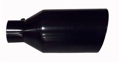 Pypes Performance Exhaust - Pypes EVT507B Exhaust Tail Pipe Tip 5" ID x 7" OD x 18" L Bolt On Hardware Black