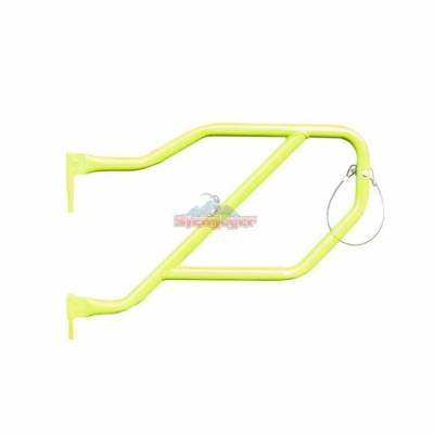 Steinjager - Steinjager Rear Tubular Trail Doors-Gecko Green for Wrangler JL 4DR J0048339