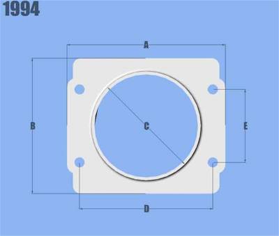 Vibrant Performance - Vibrant 1994 Mass Air Flow Sensor Adapter Plate