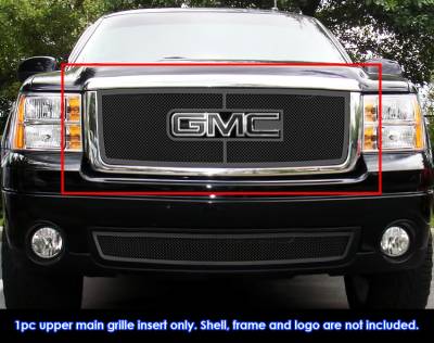 APS - APS Wire Mesh Grille Black 07-13 GMC Sierra 1500/HD GR07GFD74H