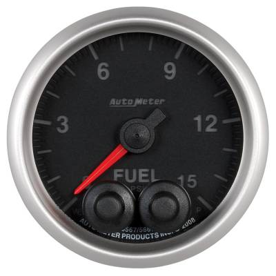 AutoMeter - AutoMeter 5667 Elite Series Fuel Pressure Gauge 0-15PSI 2-1/16" Stepper Motor
