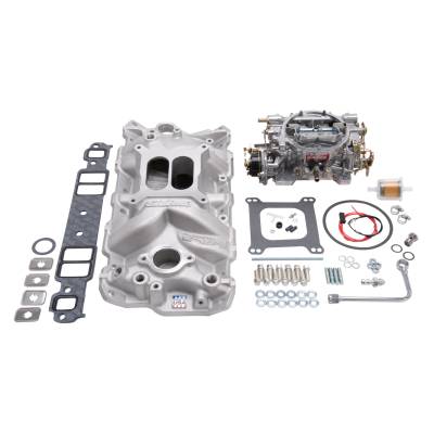 Edelbrock - Edelbrock 2021 Single-Quad Manifold & Carb Kit