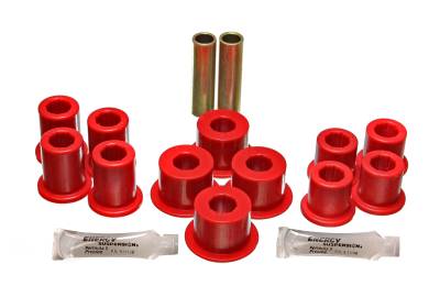 Energy Suspension - Energy Suspension 8.2107R Leaf Spring Bushing Set Polyurethane Red