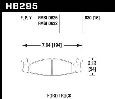 Hawk Performance - Hawk Performance SD Super Duty Truck Brake Pads HB295P.630