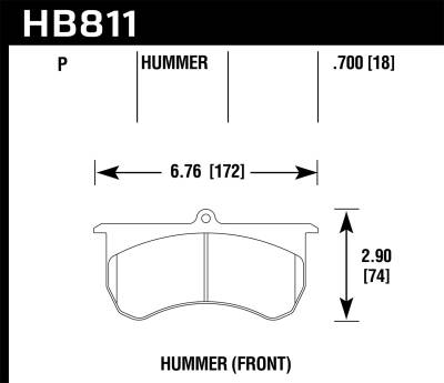 Hawk Performance - Hawk Performance SD Super Duty Truck Brake Pads HB811P.700