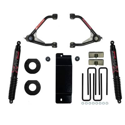 Skyjacker - Skyjacker C17350PAB 3.5-4" Lift Kit w/Black Max for 17-18 Sierra/Silverado 1500