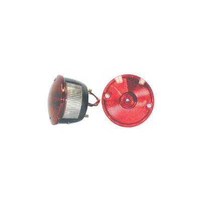 Omix - Omix 12403.01 Left Round Tail Lamp for 1945-1975 Willys CJ Models