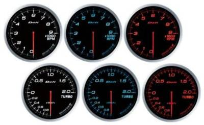Defi - Defi DF10403 Link Meter Advance F Oil Temp Gauge Blue +50 +150-DEG C 60mm