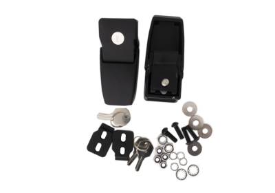 Rampage - Rampage 76337 Locking Hood Catch Kit for 18-26 Jeep Wrangler Gladiator JL/JT