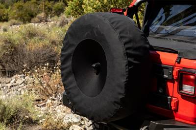 Rampage - Rampage 773555 Tire Cover w/Camera Slot for 30"-32" Dia for 18-25 Wrangler JL