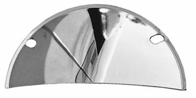 Trans-Dapt Performance - Trans-Dapt Performance Products 9512 7.5" Headlight Half Shield Round Chrome
