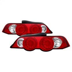 Spyder Auto - Spyder Auto 5000385 LED Red/Clear Taillights for 02-04 Acura RSX