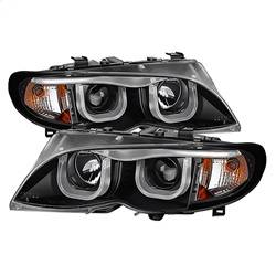Spyder Auto - Spyder Auto 5031877 Projector Style Headlights Black/Clear for 320i-330xi