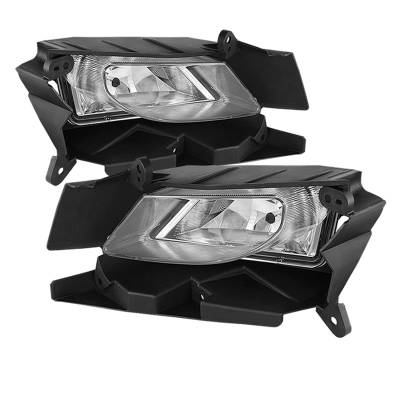 Spyder Auto - Spyder Auto 5070456 Black/Clear Fog Lights for 10-11 Mazda 3