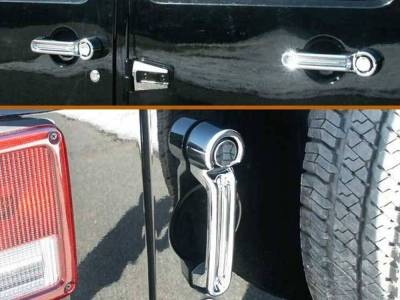 Quality Automotive Accessories - Quality Automotive DH47085 Door Handle Cover for Jeep Wrangler