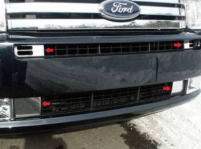 Quality Automotive Accessories - Quality Automotive FV49340 Front Vent Accent Trim 09-12 Ford Flex