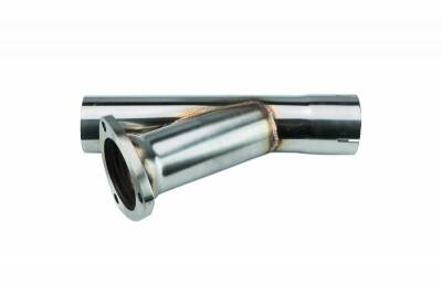 Pypes Performance Exhaust - Pypes YVX10S 2.5" Stainless Steel Y Exhaust Dump Cutout Universal