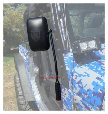 Steinjager - Steinjager Poly Insert Side Mirror Kit Black for Wrangler JK J0041058