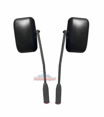 Steinjager - Steinjager Poly Insert Side Mirror Kit-Text Black for Wrangler JK J0041452