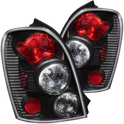 Anzo USA - Anzo USA 221095 Black Euro Clear Lens Taillight Set for 02-03 Mazda Protege5