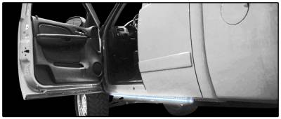 Anzo USA - Anzo USA 4-Function 62" Clear/Amber LED Cab Side Running Light Set 861129