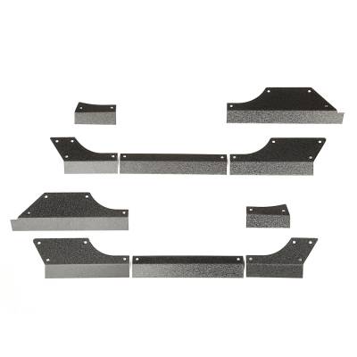 Rugged Ridge - Rugged Ridge 11615.11 Body Armor Cladding Rocker Panel Guard Steel 07-18 Jeep Wr