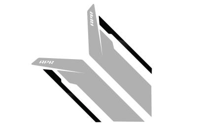 APR - APR PM100335 Sideburn Fender Decal Silver/Black