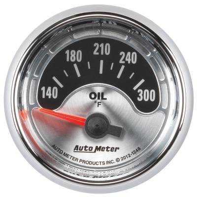 AutoMeter - AutoMeter 1248 Air Core American Muscle Engine Oil Temp Gauge 2-1/16" 140-300 F