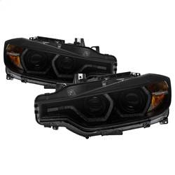 Spyder Auto - Spyder Auto 5085047 Projector Headlights LED DRL Black Smoke