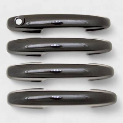 Trim Illusion - Trim Illusion DH6314BLK Front/Rear Door Handle Covers Black Ford Escape