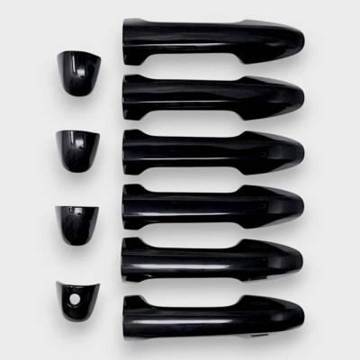 Trim Illusion - Trim Illusion DH6316BLK Front/Rear Door Handle Covers Black for Toyota Tacoma