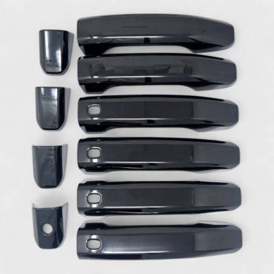 Trim Illusion - Trim Illusion DH6310BLK Front/Rear Door Handle Covers Black GM Truck/SUV